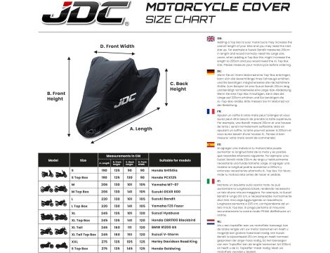 JDC Wodoodporny Pokrowiec na Motocykl - 3
