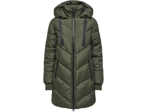 Jdy Kobiety Longline Płaszcz Forest Night 2 M - 3