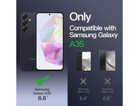 JETech Etui Matowe do Samsung Galaxy A35 5G - 3