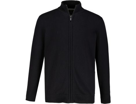 JP 1880 Kardigan Mężczyźni Kardigan z zamkiem błyskawicznym 3XL czarny - 3