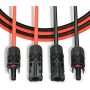 Kabel przedłużający po obu stronach, kabel słoneczny, czerwony/czarny - 5