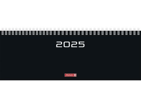 Kalendarz poprzeczny rok 2025 model 772 2 = 1 tydzień czarny - 2