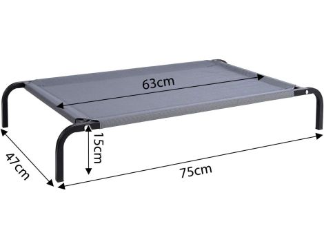 Kanapa dla psa DIBEA odcienie szarości 75 cm x 47 cm - 5