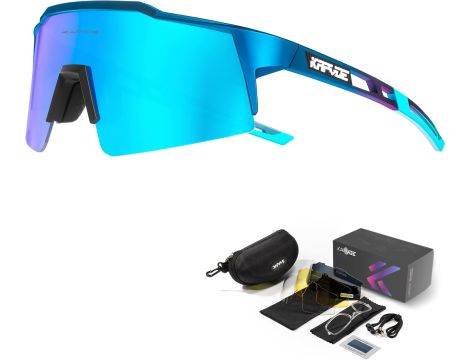 KAPVOE Polaryzowane okulary rowerowe TR90 - 4