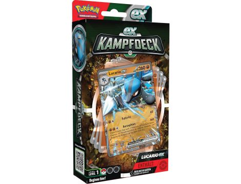 Karty Pokemon Talia bojowa Pokemon EX Ampharos ex lub Lucario - 2