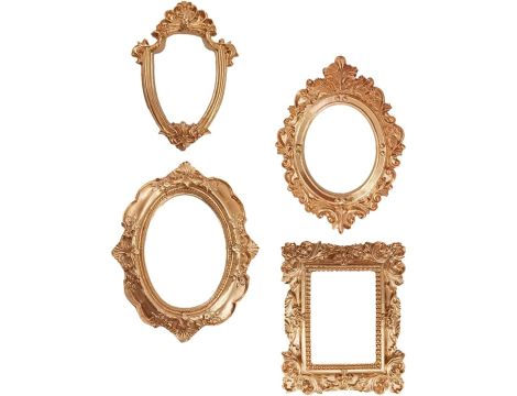 4 x ramka na zdjęcia w stylu vintage, żywica syntetyczna - 3