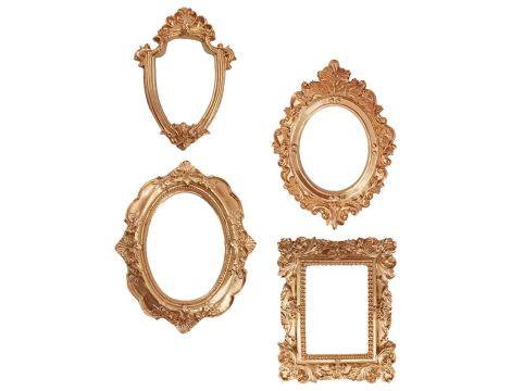 4 x ramka na zdjęcia w stylu vintage, żywica syntetyczna