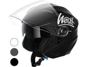 Kask motocyklowy Westt Jet czarny r S