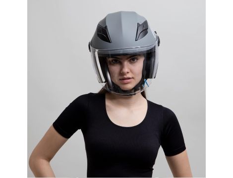 Kask motocyklowy Westt Jet czarny r S - 8