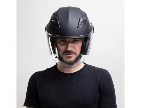 Kask motocyklowy Westt Jet czarny r S - 7