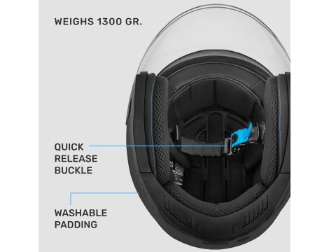 Kask motocyklowy Westt Jet czarny r S - 6