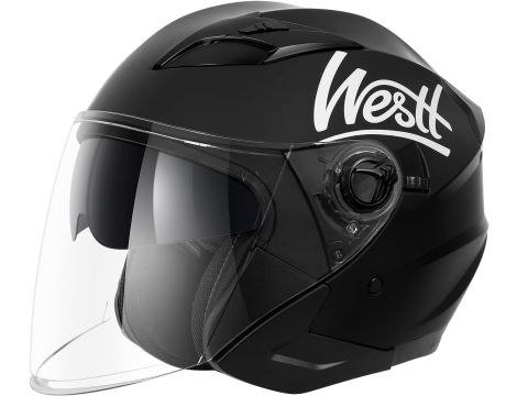 Kask motocyklowy Westt Jet czarny r S - 2
