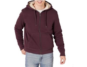 Bluza z kapturem Mężczyźni M Bordowy - image 2