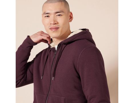 Bluza z kapturem Mężczyźni M Bordowy - 3