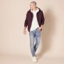 Bluza z kapturem Mężczyźni M Bordowy - 5
