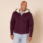 Bluza z kapturem Mężczyźni M Bordowy - 6