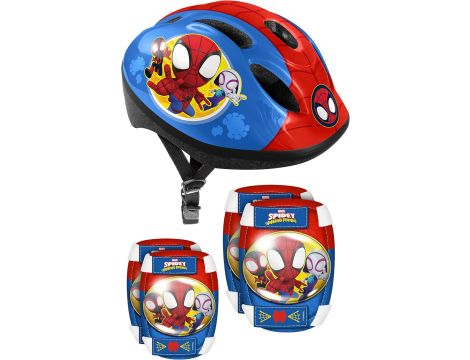 Kask z ochraniaczami Stamp Marvel Spidey and his amazing friends 50-56 cm - 2