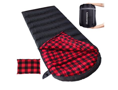 Keencamp Śpiwór outdoorowy 230 x 90 cm Czarny L