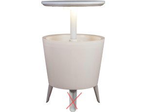 Keter Podświetlany Bar Biały 49.5 x 49.5 x 57 cm 49.5 x 49.5 x 57 cm Biały - image 2