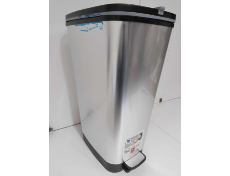 Kis Chic bin Style pojemnik na odpady 45 l z pedałem, srebrny metalik - 2