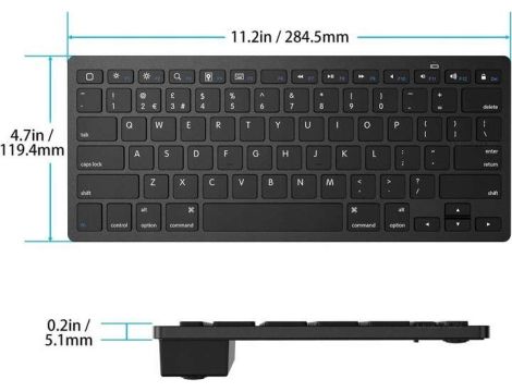 Klawiatura bezprzewodowa OMOTON KB066 - 2