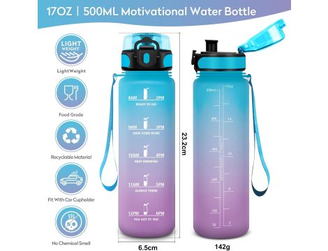 KollyKolla Butelka dla dzieci 500 ml butelka na wodę - 6