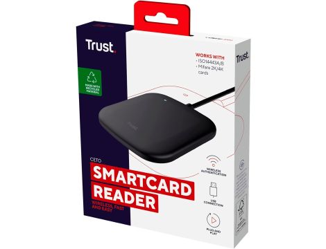 CZYTNIK KART NFC CZARNY TRUST CETO - 4