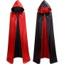 Kostium Vampire Cloak z kapturem YIMOJOY , M 140cm - 4