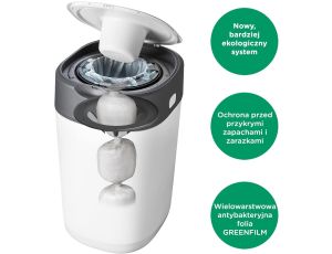 Kosz na pieluchy Tommee Tippee Twist & Click biały - image 2