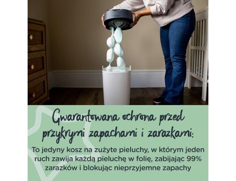 Kosz na pieluchy Tommee Tippee Twist & Click biały - 5