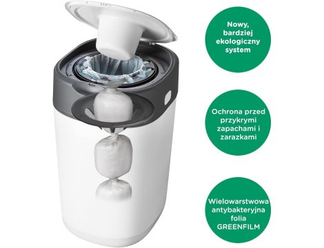 Kosz na pieluchy Tommee Tippee Twist & Click biały - 4