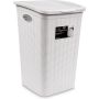 Kosz na pranie 50l biały rattan - 5