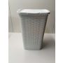 Kosz na pranie 50l biały rattan - 3