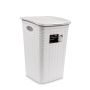 Kosz na pranie 50l biały rattan - 2