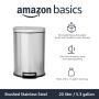 Kosz na śmieci AmazonBasic 20l Szczotkowana stal nierdzewna - 7