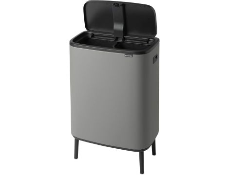 Kosz na śmieci stal nierdzewna Brabantia 60l szary - 6