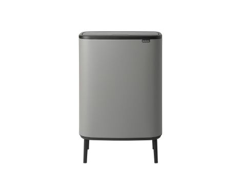 Kosz na śmieci stal nierdzewna Brabantia 60l szary