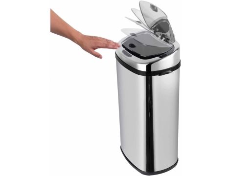 Kosz na śmieci stal nierdzewna Kitchen Move 42l srebrny - 6