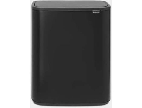 Kosz na śmieci stal nierdzewna Brabantia 60l czarny - 2