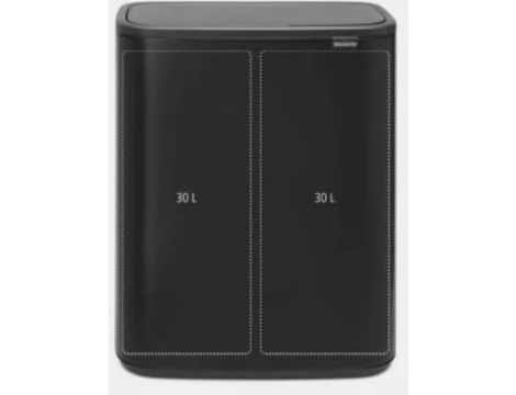 Kosz na śmieci stal nierdzewna Brabantia 60l czarny - 3