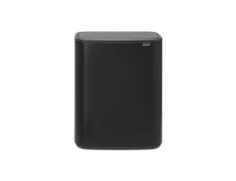 Kosz na śmieci stal nierdzewna Brabantia 60l czarny