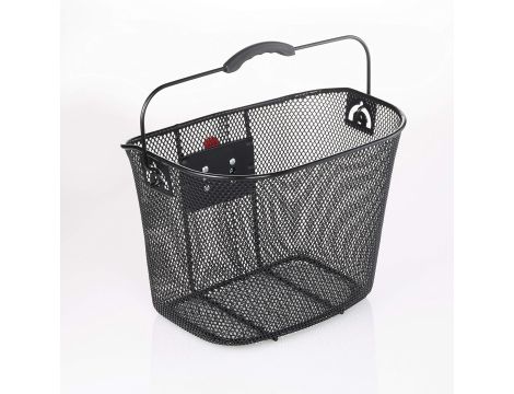 Kosz Rowerowy, Czarny, 26x25x34 cm Fischer Unisex E-Bike - 6