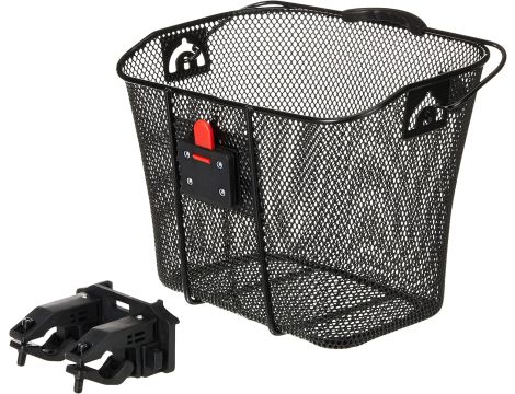 Kosz Rowerowy, Czarny, 26x25x34 cm Fischer Unisex E-Bike - 4