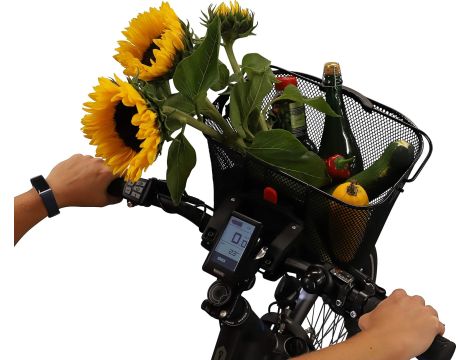 Kosz Rowerowy, Czarny, 26x25x34 cm Fischer Unisex E-Bike - 7