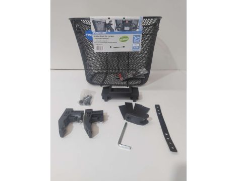 Kosz Rowerowy, Czarny, 26x25x34 cm Fischer Unisex E-Bike - 2