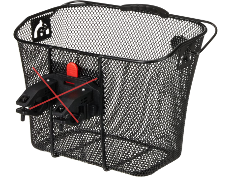 Kosz Rowerowy, Czarny, 26x25x34 cm Fischer Unisex E-Bike - 3