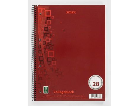 Notatnik ze spiralą, w kwadratyA4, 80 kartek, papier premium 90 g/m² 5 szt - 3