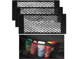 Nutabevr 4 sztuki Torba siatkowa do bagażnika samochodowego 40 x 25 cm