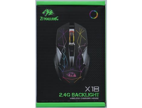J387 Myszka Gamingowa bezprzewodowa Ziyou Lang X18 2,4G backlight - 3