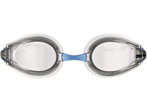 Okulary pływackie dla dzieci na basen Arena Tracks Junior Clear Light Blue - 3